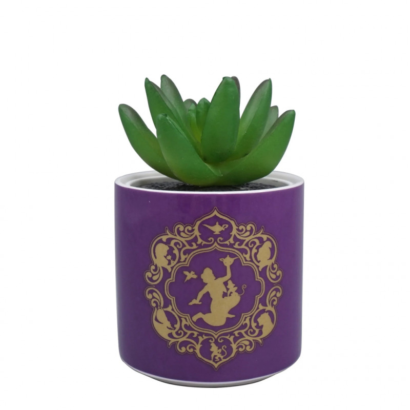 Fausse plante en pot violet Aladdin - Disney