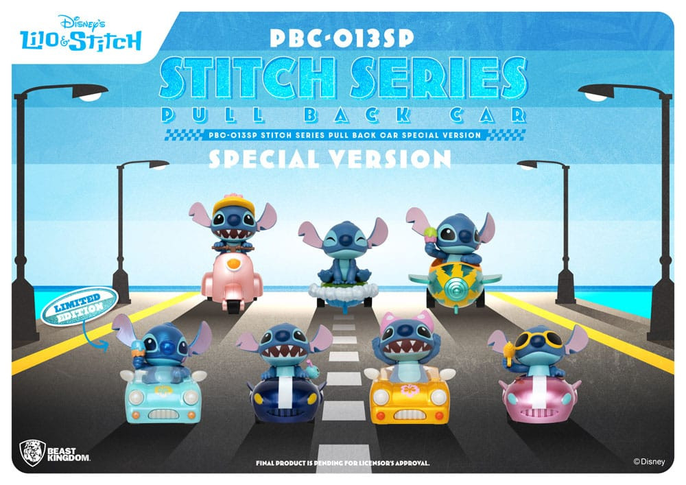 Pack de 6 figurines Stitch en voiture Edition Spéciale - Disney