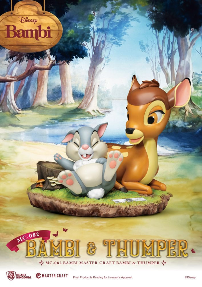 Statuette Bambi & Panpan 26 cm - Disney Mastercraft