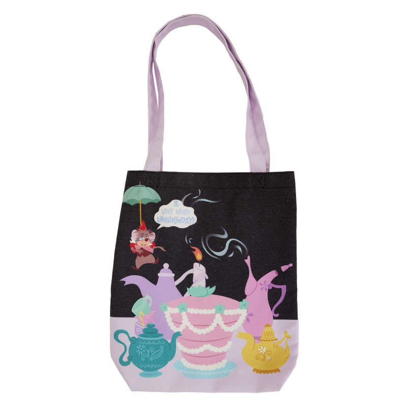 Sac Tote Alice au Pays des Merveilles Non-anniversaire - DISNEY LOUNGEFLY