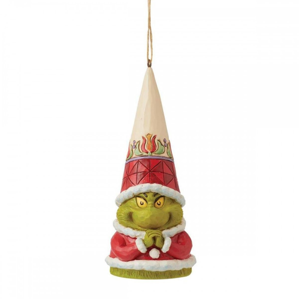 ORNEMENT GRINCH GNOME AVEC LES MAINS SERRÉES - JIM SHORE GRINCH