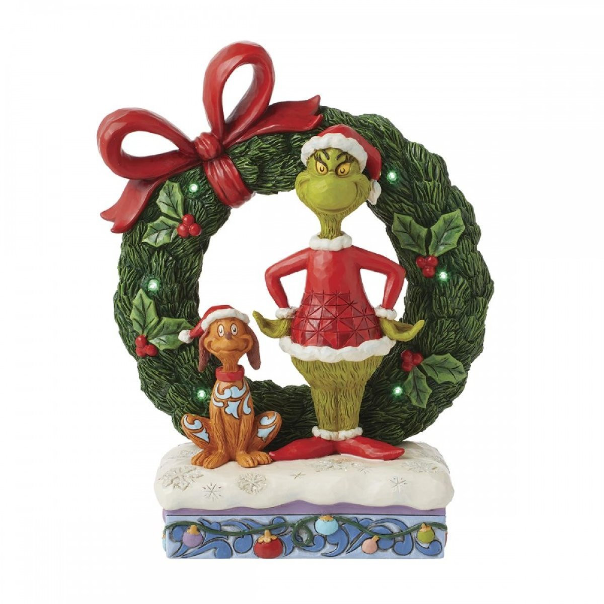 GRINCH ET MAX EN COURONNE - JIM SHORE GRINCH