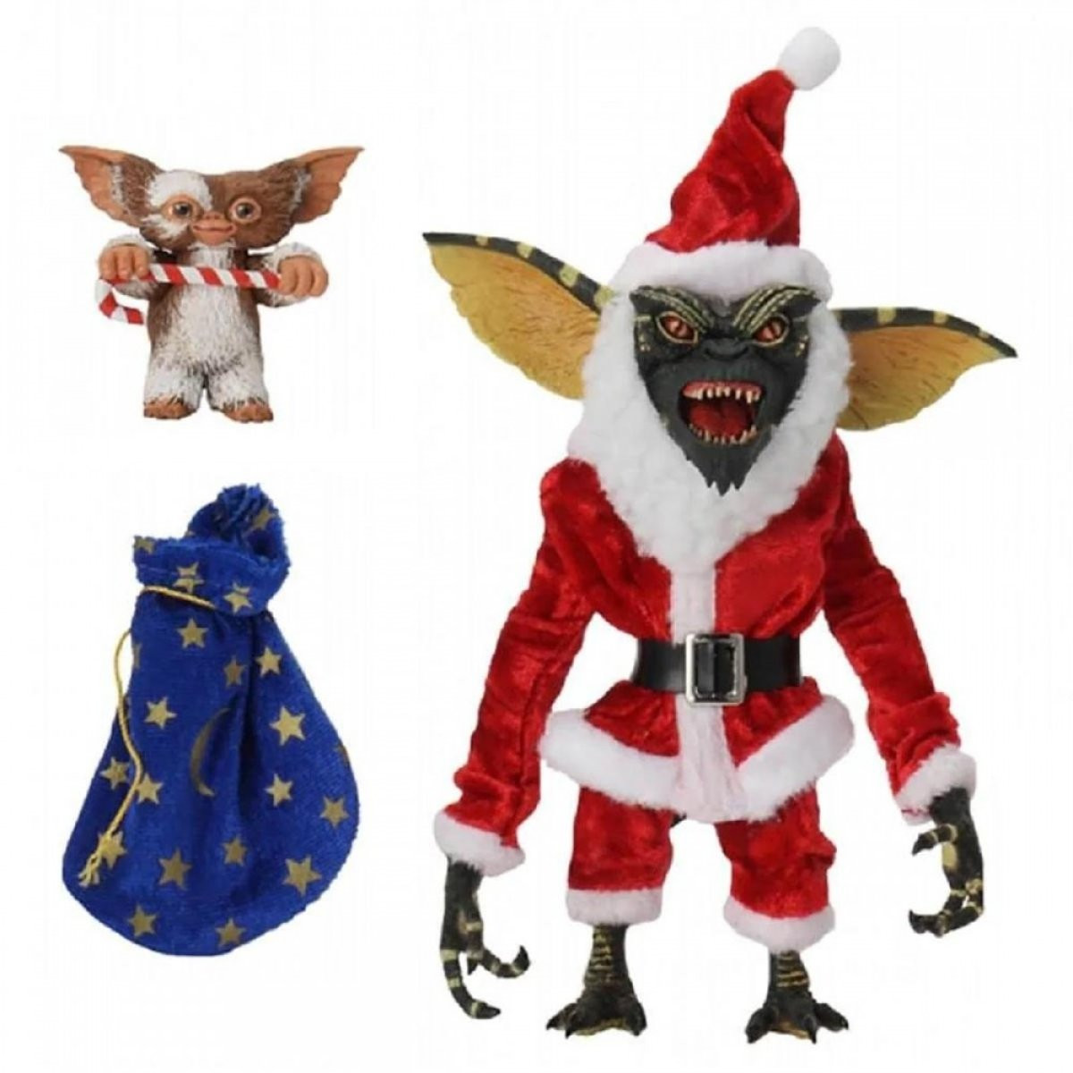 GREMLINS - FIGURINE ARTICULÉE - PÈRE NOËL ET GIZMO