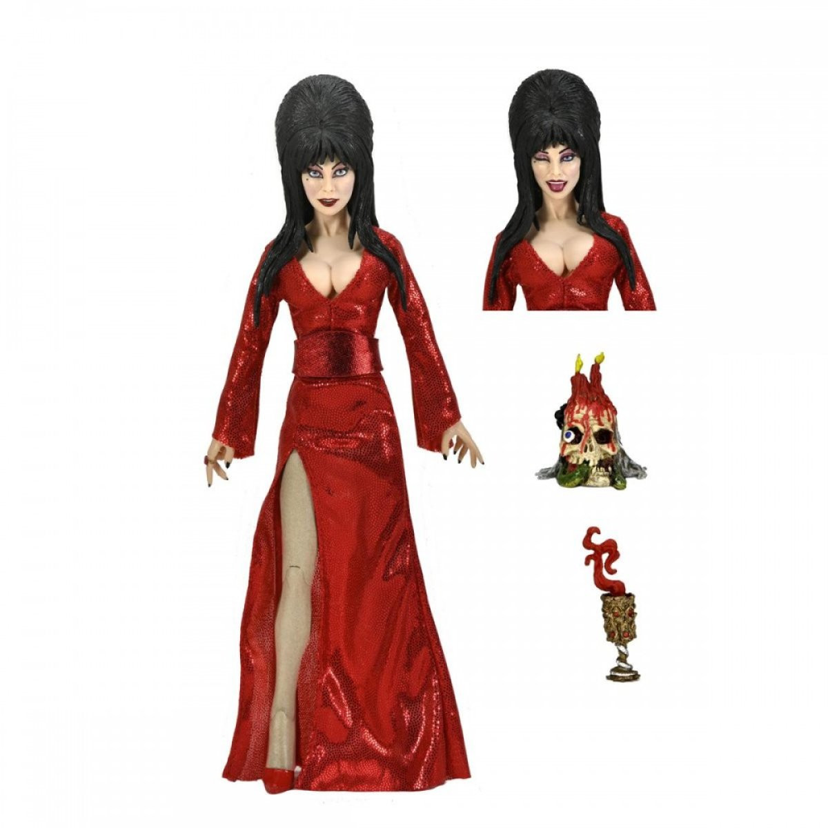 ELVIRA – FIGURINE ARTICULÉE HABILLÉE – ELVIRA « ROUGE, PEUR ET BOUH»