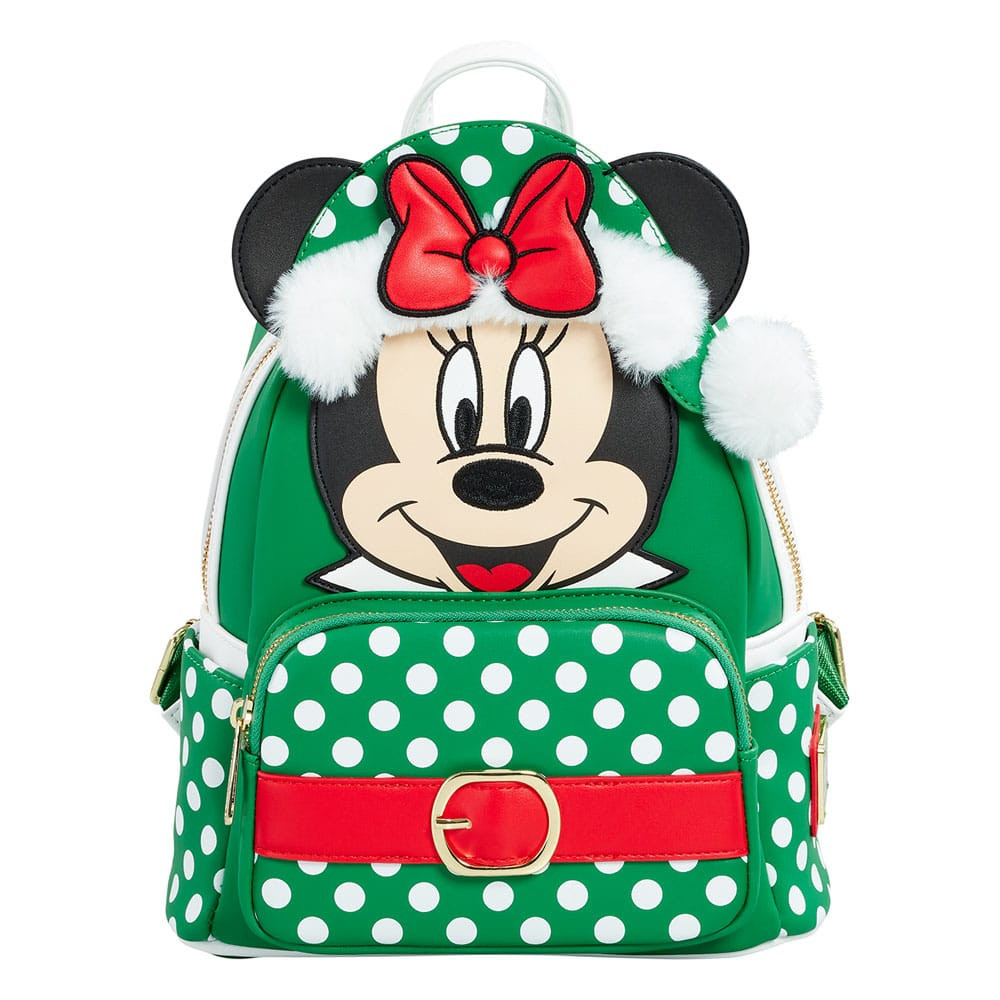 Mini Sac à Dos Minnie Mouse à Pois Noël - Disney Loungefly