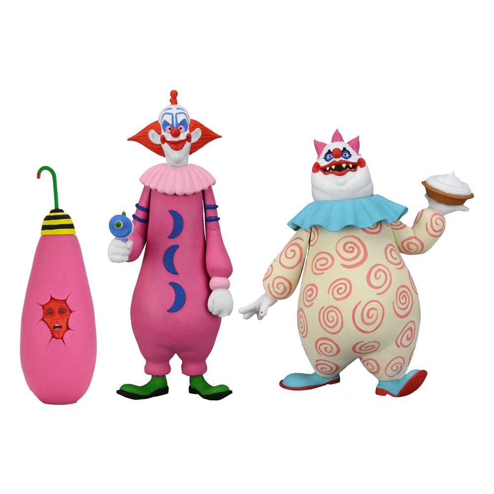 Killer Klowns from Outer Space pack 2 Figurine Toony Terrors Slim & Chubby 15 cm