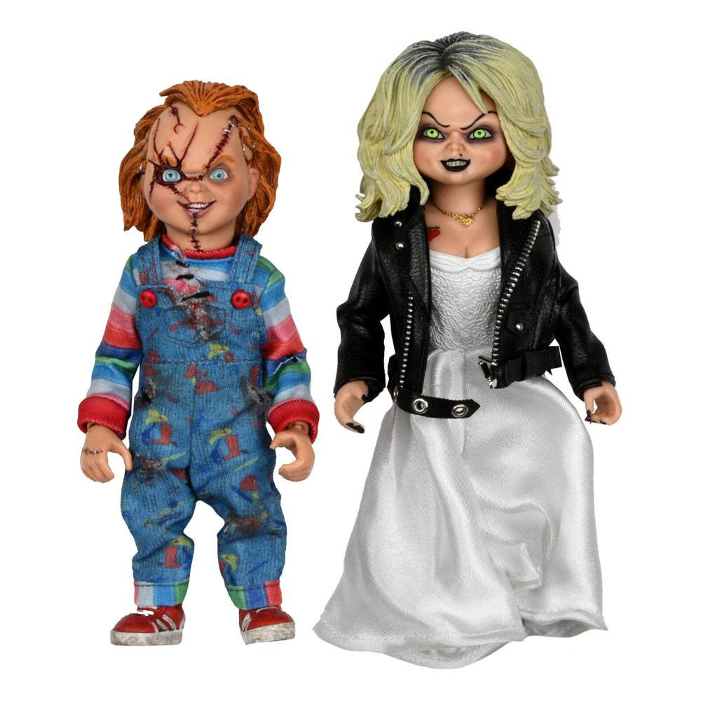 La Mariée de Chucky pack 2 Figurine Chucky & Tiffany vêtue 14 cm