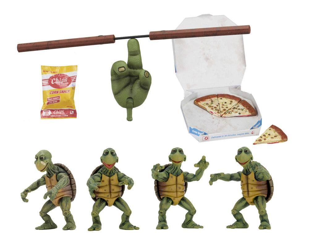 Pack Tortues Ninja 4 1/4 Figurine Bébé Tortues 10 cm