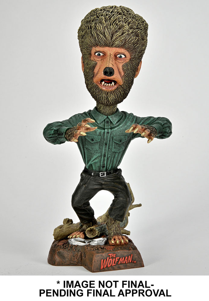 Universal Monsters Head Knocker  Wolf Man 20 cm