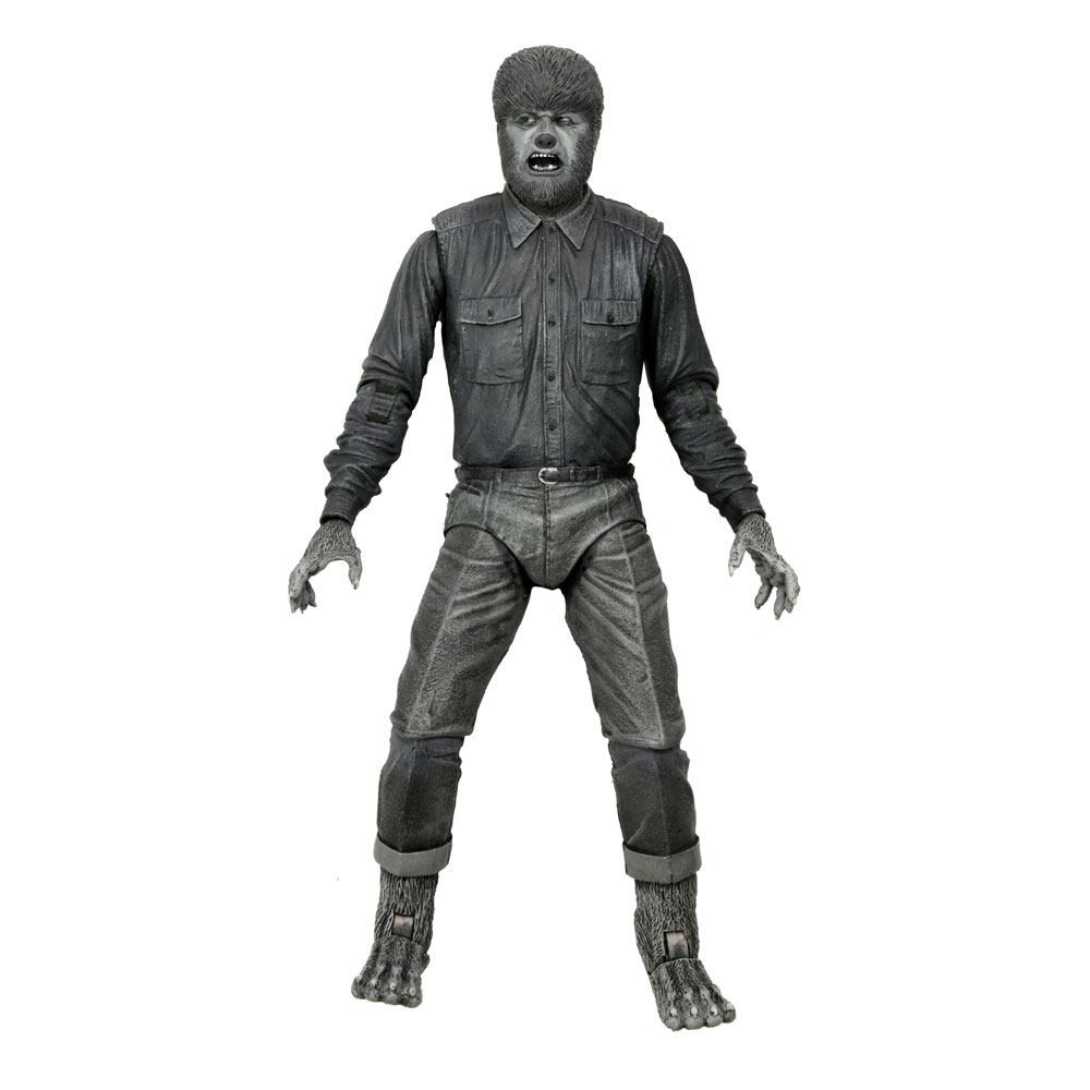 Figurine Universal Monsters Ultimate The Wolf Man (Noir & Blanc) 18 cm