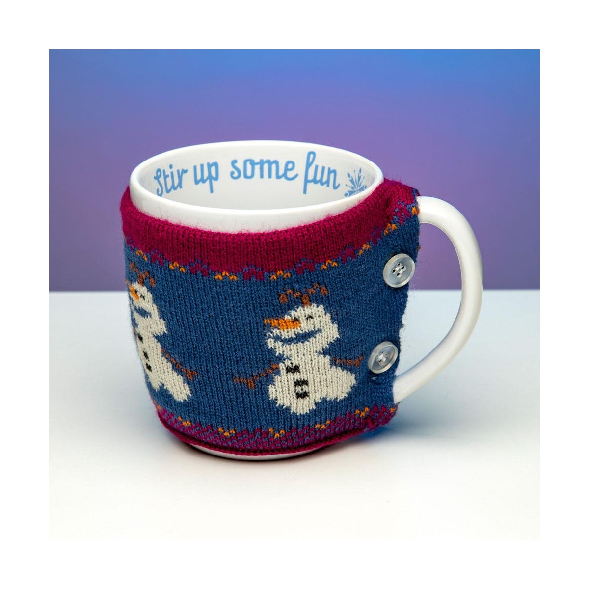 MUG AVEC CHAUSSETTE LA REINE DES NEIGES OLAF - DISNEY