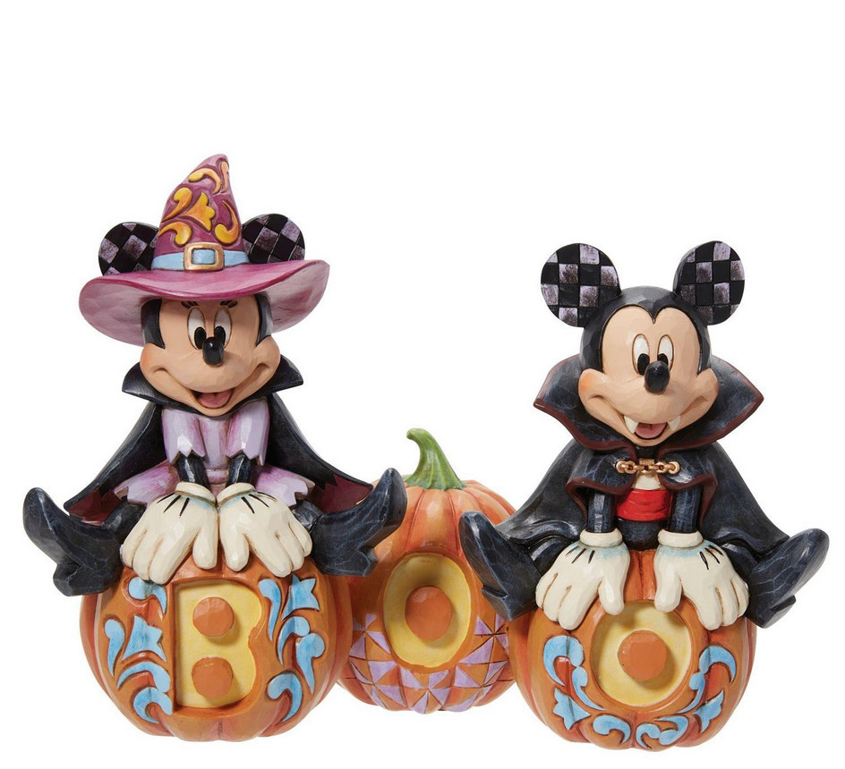 [DÉFAUT] MICKEY & MINNIE HALLOWEEN PHOSPHORESCENT - DISNEY TRADITIONS