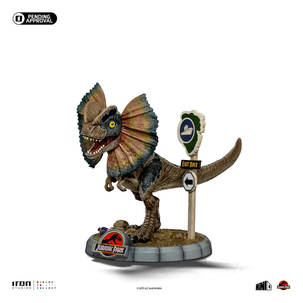 DILOPHOSAURUS ART SCALE - JURASSIC PARK