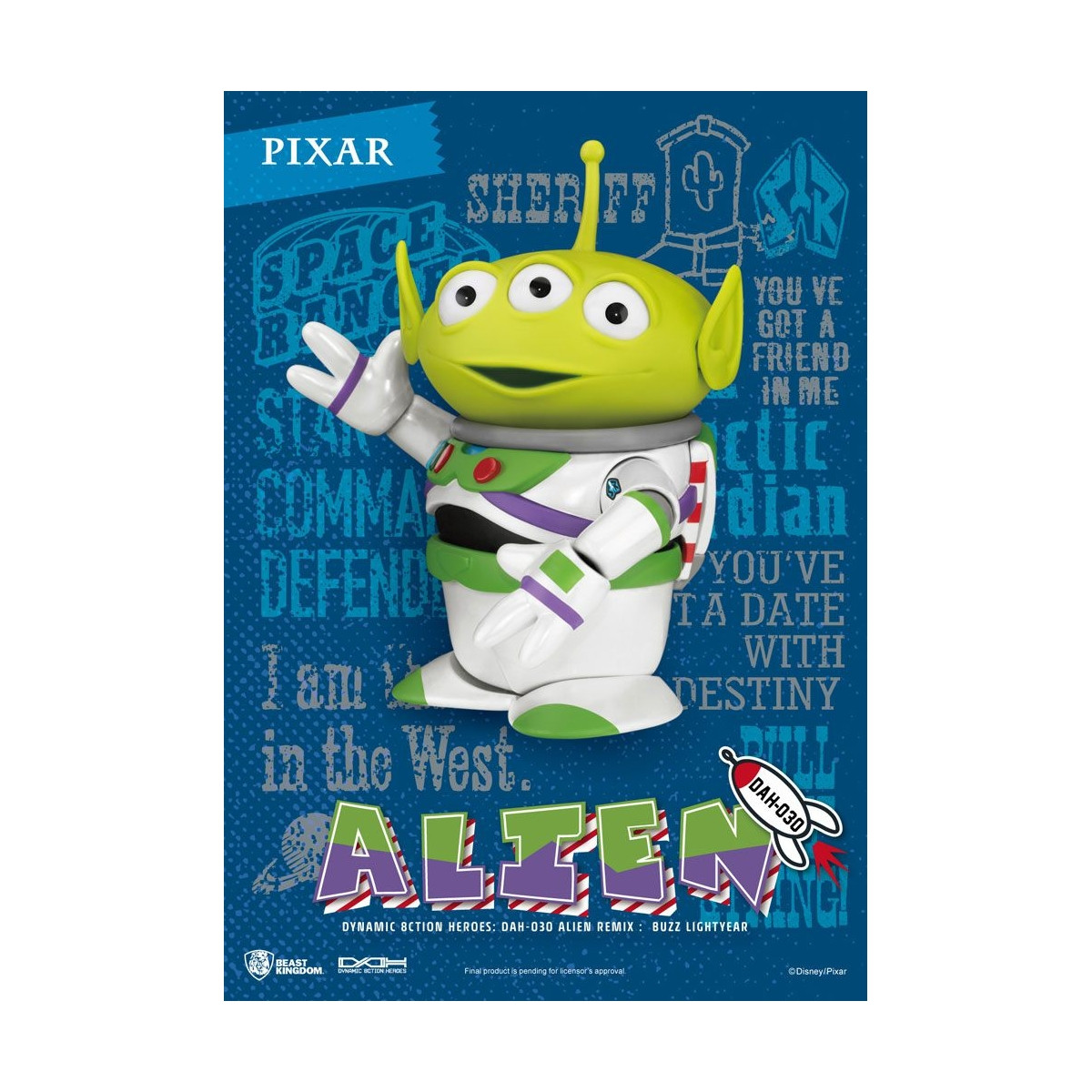 DISNEY PIXAR TOY STORY ALIEN COSPLAY BUZZ L'ECLAIR - Dynamic Action Heroes