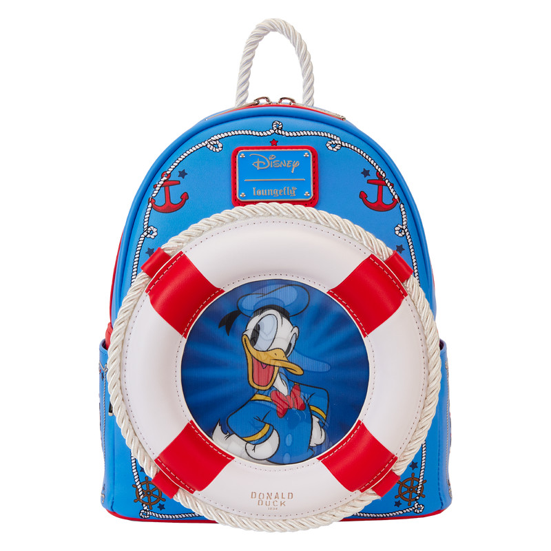 Mini sac à dos Lenticulaire 90e anniversaire de Donald Duck - DISNEY LOUNGEFLY