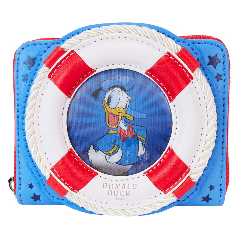 Portefeuille Lenticulaire Zip Donald Duck 90e anniversaire - DISNEY LOUNGEFLY