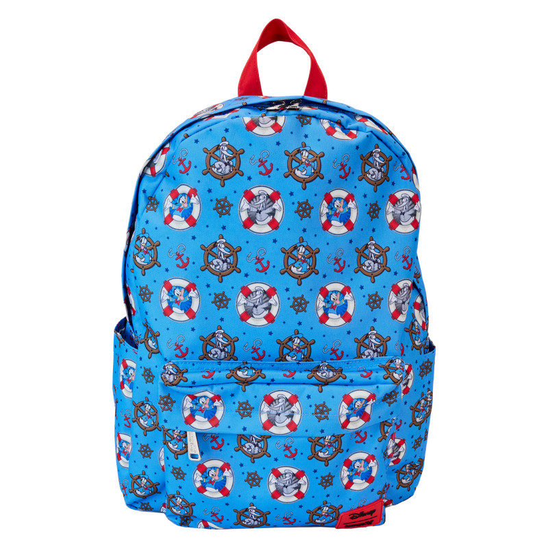 Sac à dos en nylon imprimé intégral du 90e anniversaire de Donald Duck - DISNEY LOUNGEFLY