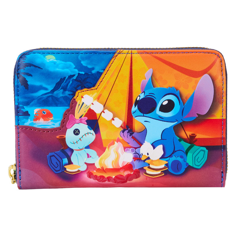 Portefeuille Zip Stitch Camping Cuties - DISNEY LOUNGEFLY