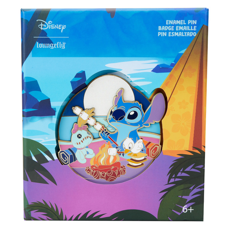 Pin boîte collector Stitch Camping Cuties - DISNEY LOUNGEFLY