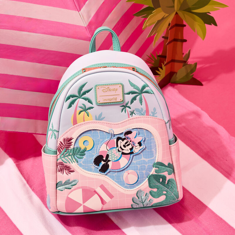 Mini Sac A Dos Minnie Mouse Style Vacances Au Bord De La Piscine Disney Loungefly