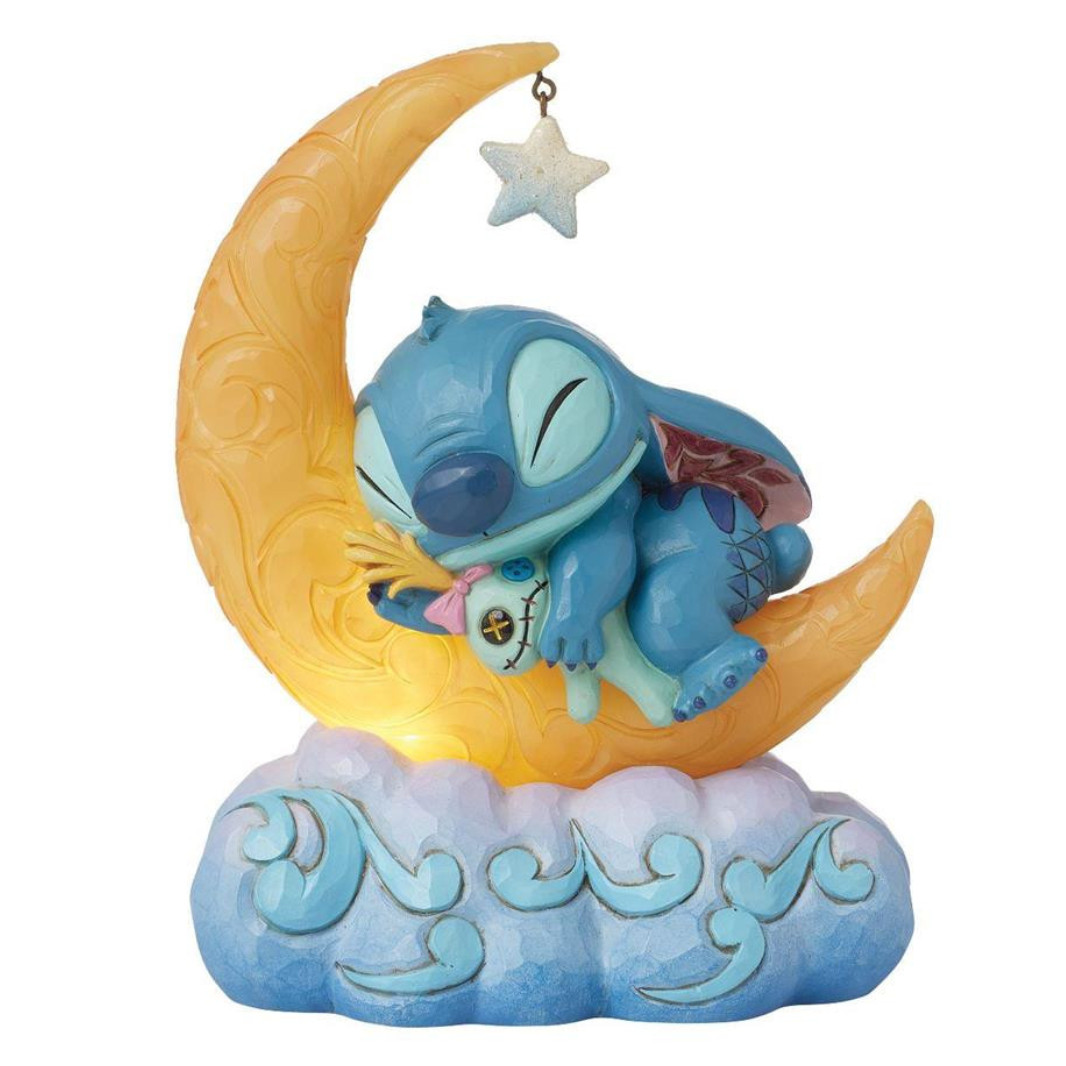 Stitch & Scrump sur une Lune en LED - Disney Traditions Stitch