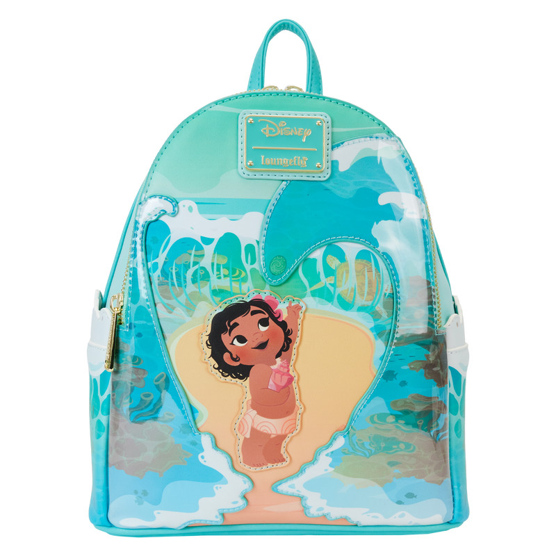 Mini sac à dos jeune Vaiana dans les vagues de l'océan - DISNEY LOUNGEFLY