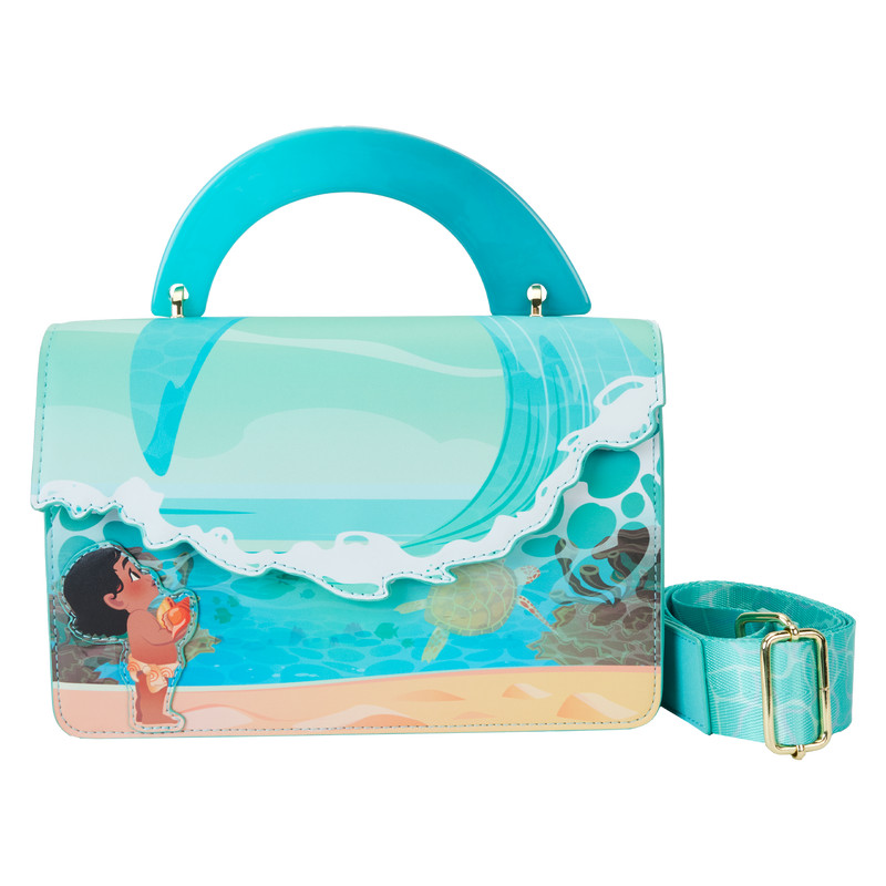 Sac bandoulière Moana jeune dans les vagues de l'océan - DISNEY LOUNGEFLY