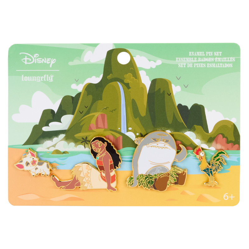 Ensemble de Pin's Vaiana dans les vagues océaniques - DISNEY LOUNGEFLY