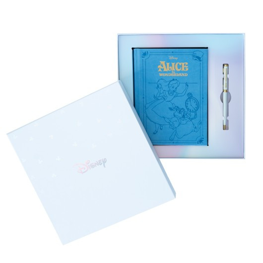 SET CARNET A5 PREMIUM AVEC STYLO - DISNEY ALICE AU PAYS DES MERVEILLES