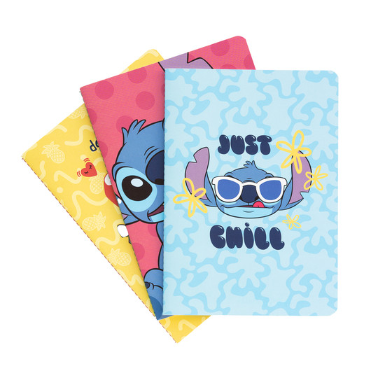 PACK 3 CARNETS A5 - DISNEY STITCH TROPICAL