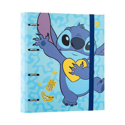 CLASSEUR 4 ANNEAUX PREMIUM - DISNEY STITCH TROPICAL