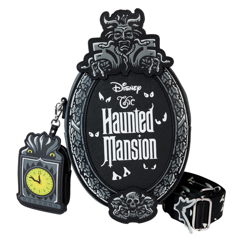 Sac à bandoulière phosphorescent avec porte-monnaie le Manoir Hanté - DISNEY LOUNGEFLY