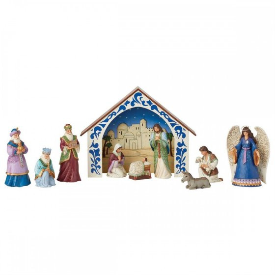 Set de 10 figurines Nativité - JIM SHORE HEARTWOOD CREEK