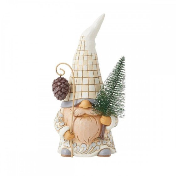 Figurine Gnome Sapin White Woodland - JIM SHORE HEARTWOOD CREEK