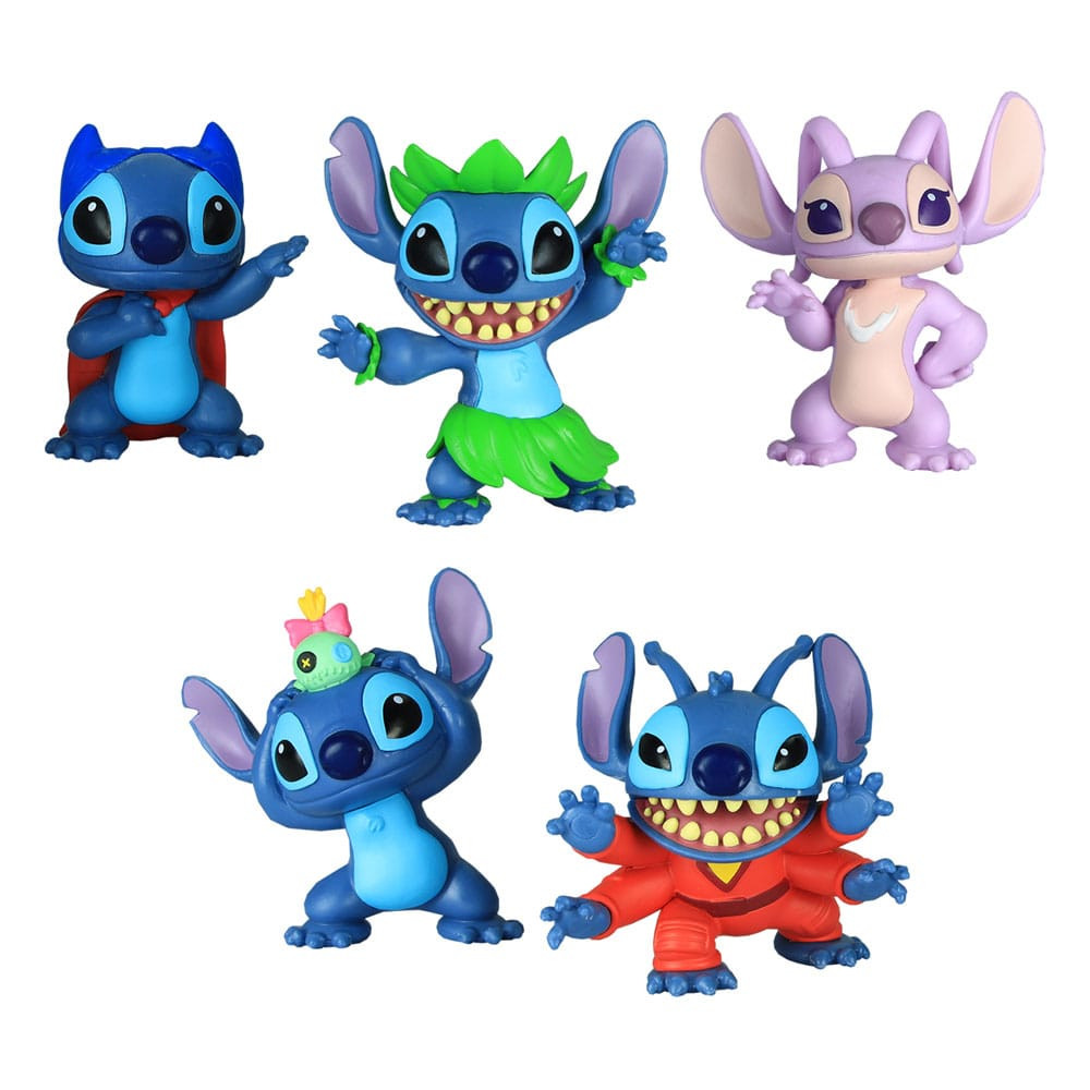 Pack 5 figurines Stitch - Disney Lilo & Stitch