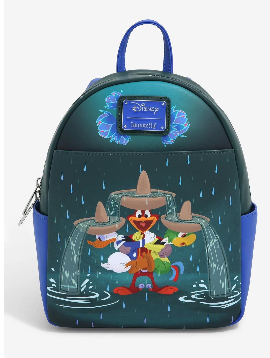 Mini sac à dos exclusif la Fontaine des Trois Caballeros - DISNEY LOUNGEFLY