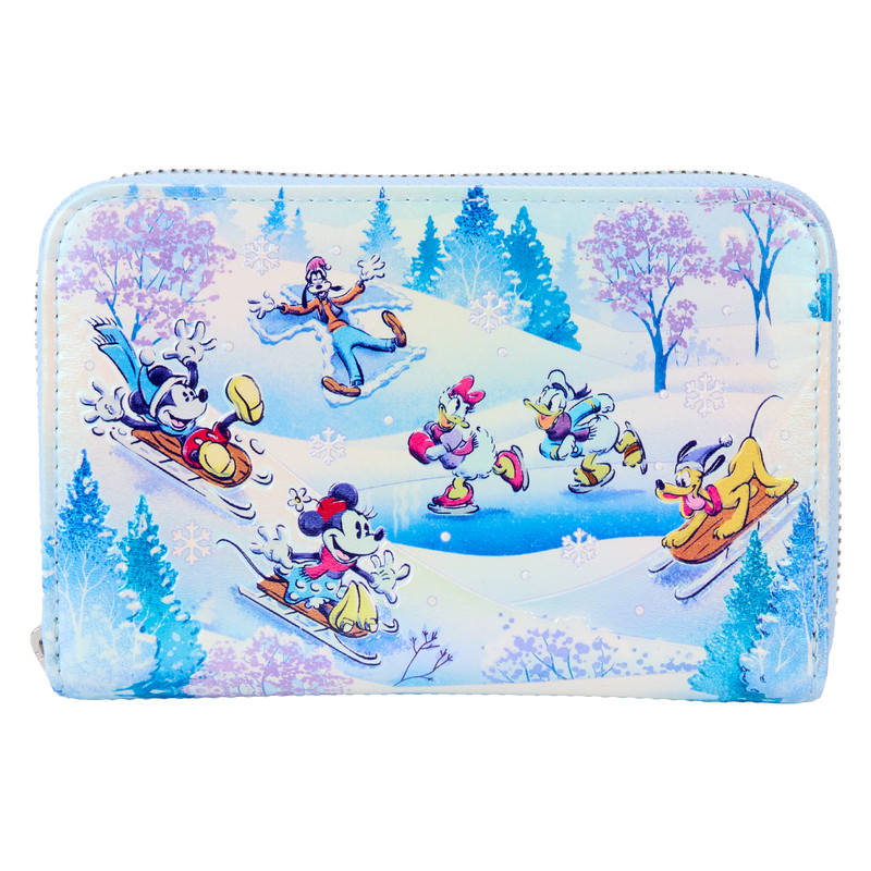 Portefeuille Mickey & Friends Winter Wonderland Scene - DISNEY LOUNGEFLY