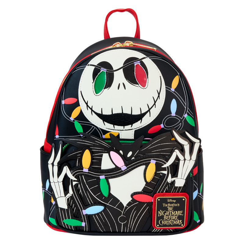 Mini sac à dos phosphorescent Jack guirlande lumineuse - DISNEY LOUNGEFLY L'étrange Noël de Monsieur Jack Jack