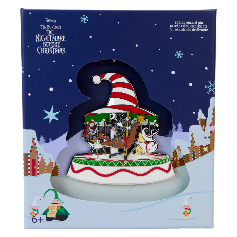 Pin coffret collector Carrousel de cannes à sucre - DISNEY LOUNGEFLY L'étrange Noël de Monsieur Jack