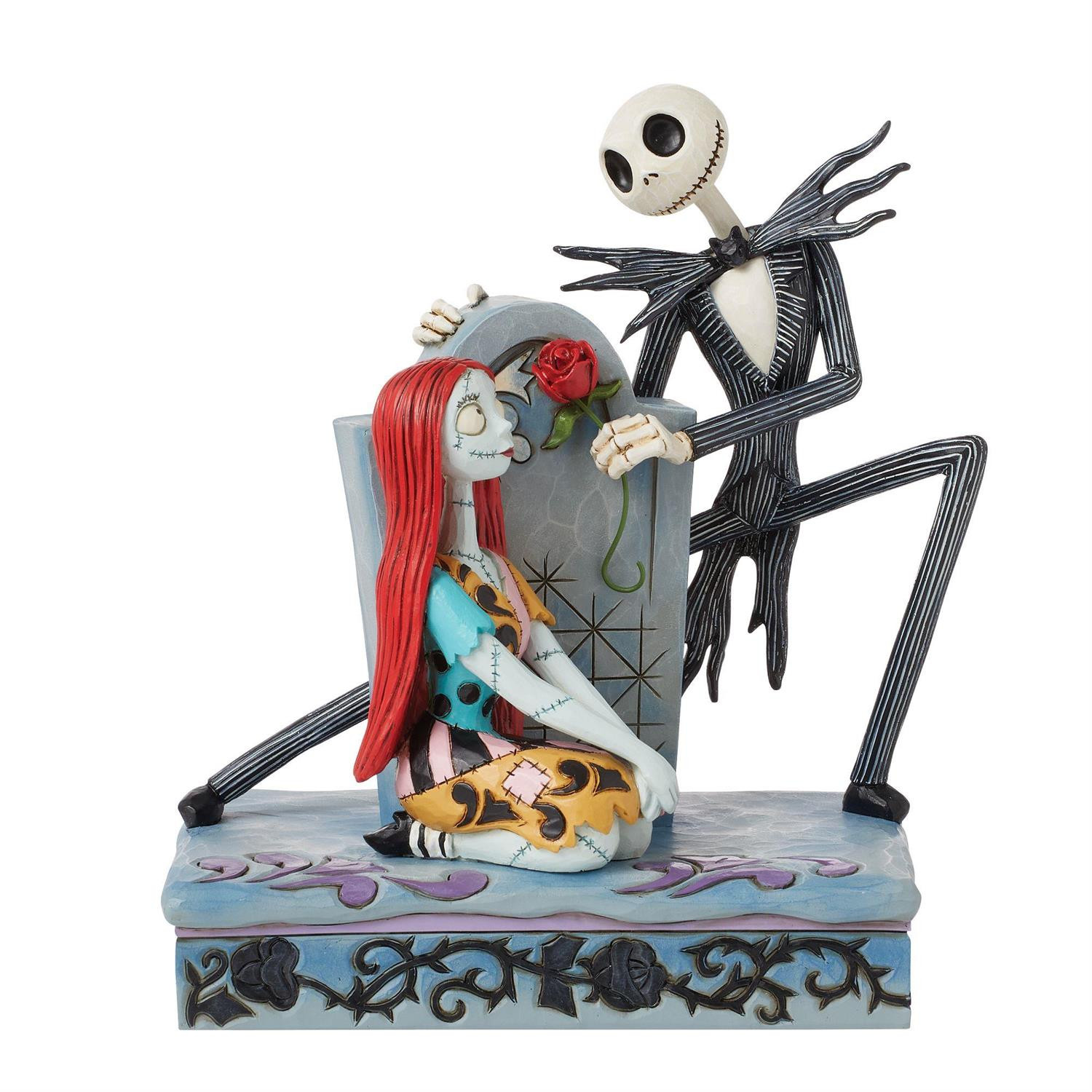 Jack et Sally sur une Pierre tombale - DISNEY TRADITIONS