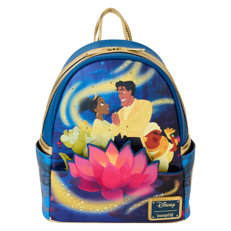 Mini sac à dos lumineux Tiana et Prince Naveen - DISNEY LOUNGEFLY La Princesse et la Grenouille 15e anniversaire