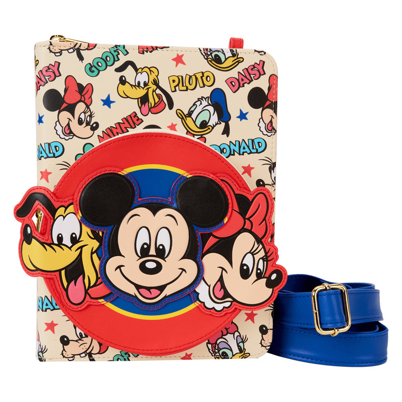 Journal à bandoulière rechargeable Mickey & Friends - DISNEY LOUNGEFLY