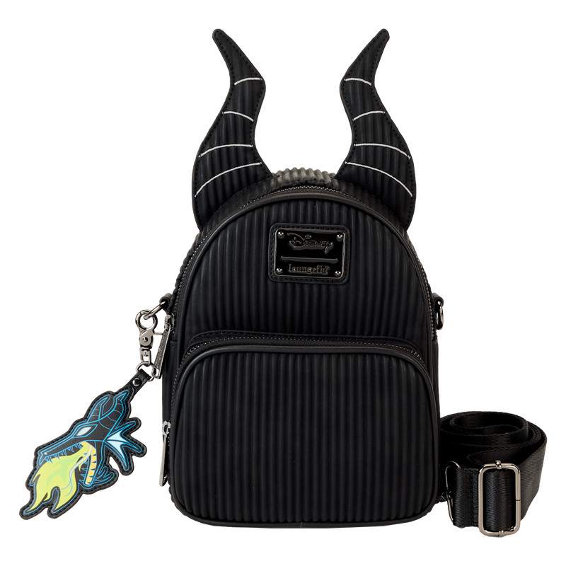 Convertible mini sac à dos & sac à bandoulière Maléfique Dragon - DISNEY LOUNGEFLY La Belle au bois dormant