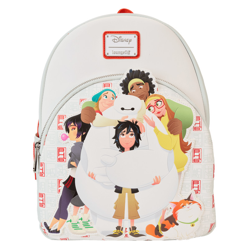 Mini sac à dos Baymax & Friends - DISNEY LOUNGEFLY Les Nouveaux Héros 10e anniversaire