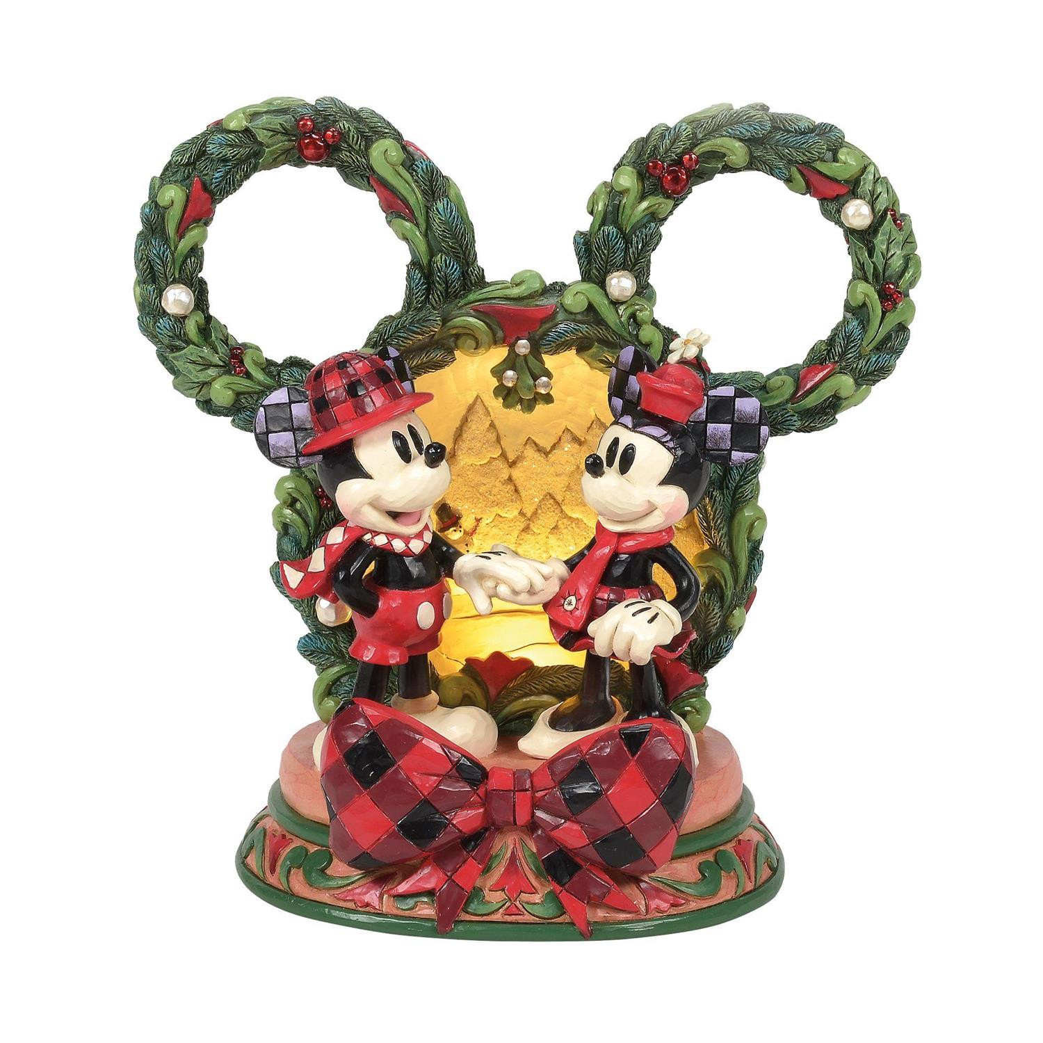 Diorama LED Mickey et Minnie - Disney Traditions