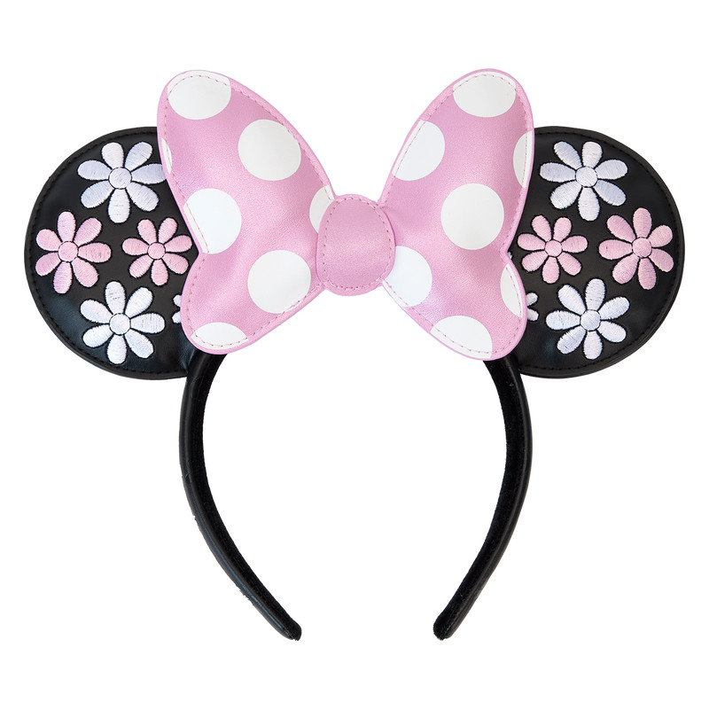 Serre-tête à oreilles Minnie Mouse Floral Rock The Dots - DISNEY LOUNGEFLY