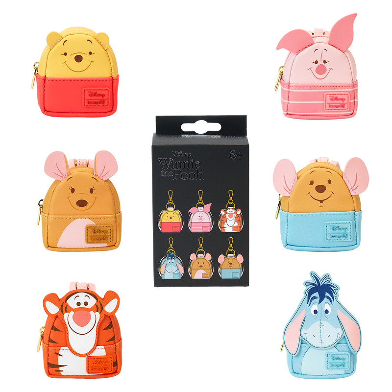 Porte-clés mini sac à dos mystère Winnie L'ourson et ses amis - DISNEY LOUNGEFLY