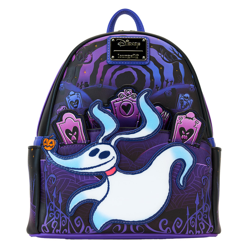 Mini sac à dos lumineux Zéro cimetière - DISNEY LOUNGEFLY L'étrange Noël de Monsieur Jack