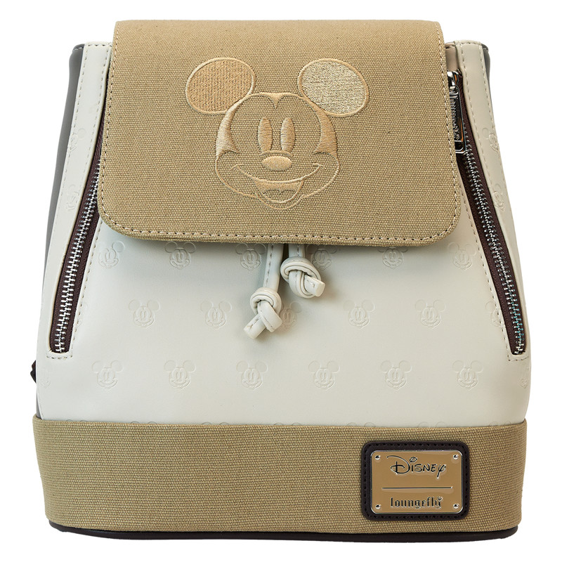 Mini sac à dos seau à cordon de serrage en toile imprimé Mickey et ses amis - DISNEY LOUNGEFLY