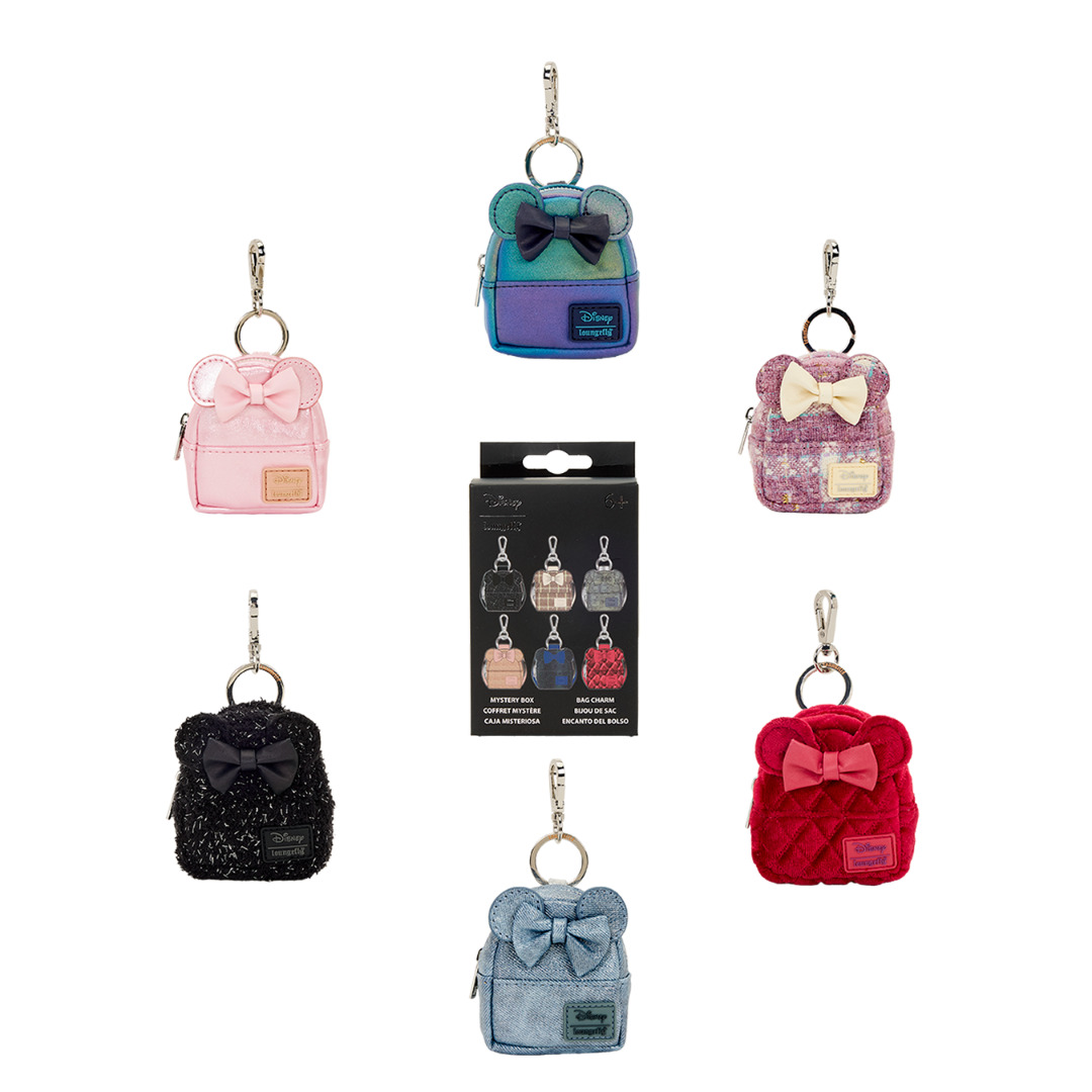 Porte-clés mini sac à dos mystères Minnie Mouse à paillettes - Disney Loungefly